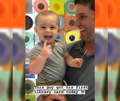 Baby's library card