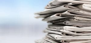 Stack of newspapers