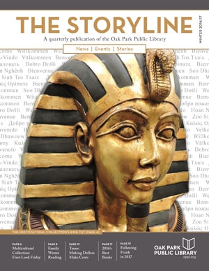 The Storyline magazine cover showing Egyptian pharaoh statue reproduction